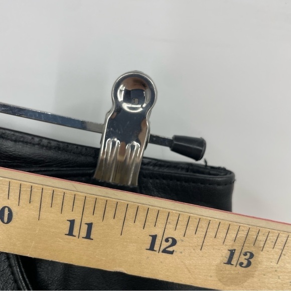 Harley Davidson Black Leather Pants Sz 2 Inseam 30.5” moto biker - Picture 8 of 11